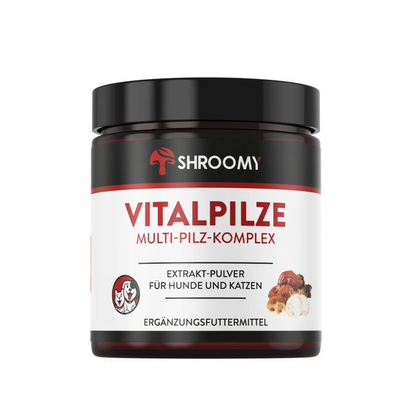 SHROOMY Vitalpilze Extrakt Pulver für Hunde und Katzen 70 g