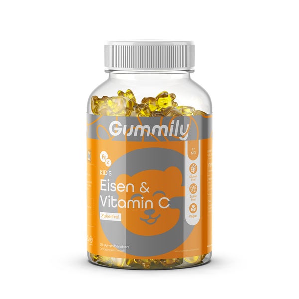 Kinder Eisen mit Vitamin C für die kognitive Entwicklung 60 St