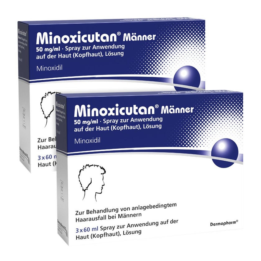Minoxicutan® Männer 50 mg/ml Spray Doppelpack 2X3X60 ml