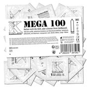 Produktabbildung: «MEGA» große Kondome, 60 mm, vegan, Silikonöl-befeuchtet (100 Kondome) 100 St