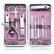 Maniküre Set Nagelknipser Pediküre Kit Edelstahl 12 Stück Ro 1 St