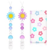 Scherkette 2er Set Silikon mit Sicherheitsclip und Tasche 1 St
