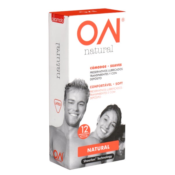 ON® «Natural» gefühlsechte SHEERLON® Kondome (12 Kondome) 12 St