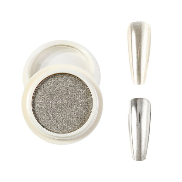 UNIQ Chrome Powder Silber - Spiegeleffekt-Pigment für Nägel