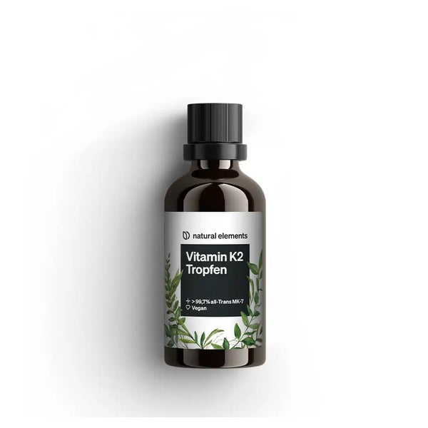 Vitamin K2 MK-7 200µg – 50 ml – all-Trans Gehalt >99,7% – laborgeprüft, vegan, hochdosiert & in Deutschland produziert 50 St