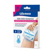 Lifemed Kälte-Sofort-Kompresse 13 cm x 15 cm weiß Größe S 6 St