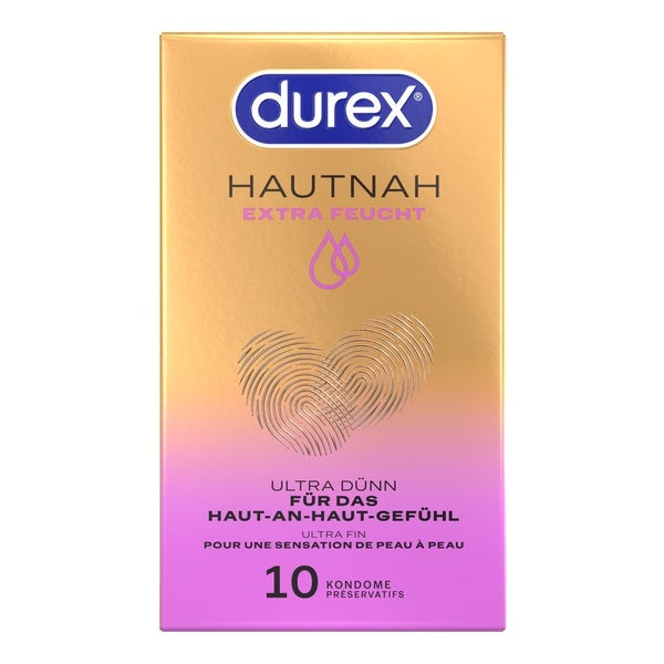 «Hautnah Extra Feucht» 10 Stück, ultra-dünn, Easy-On™ (10 Kondome) 10 St