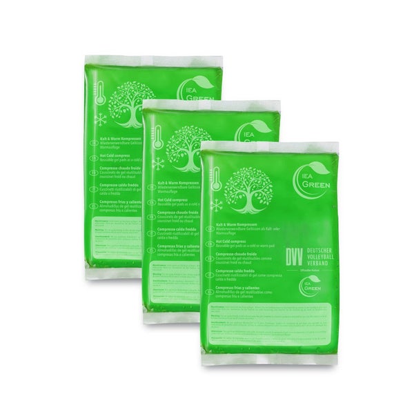 IEA Green Kalt Warm Kompresse - 12x20cm - 3er Box 3 St