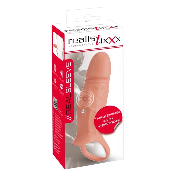 Realistixxx - Vibro-Penissleeve mit Hodenring 1 St