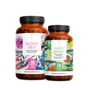 FLORAZAUBER BLÜTENREIN Paket: Bakterienkulturen für den Darm & Mariendistel, Artischocke + Cholin in einem veganen Bundle - NATURTREU®  g