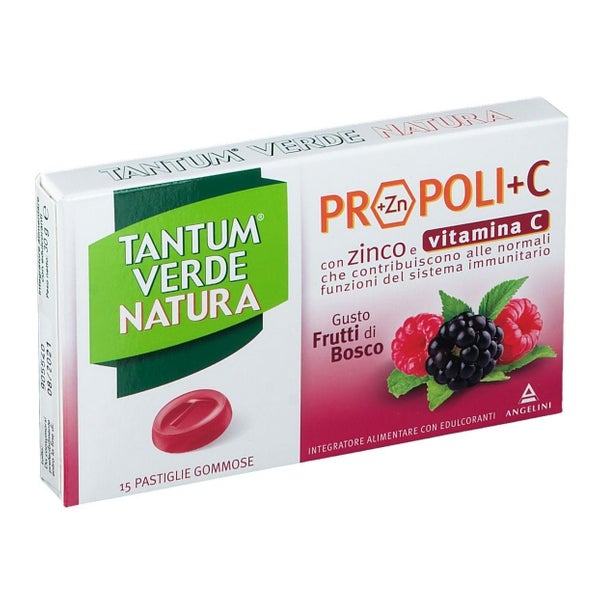Tantum Verde Natura Propolis + C Gummipastillen Waldbeere