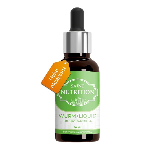 Saint Nutrition® Wurm + Liquid | Wurmkur für Tiere 50 ml