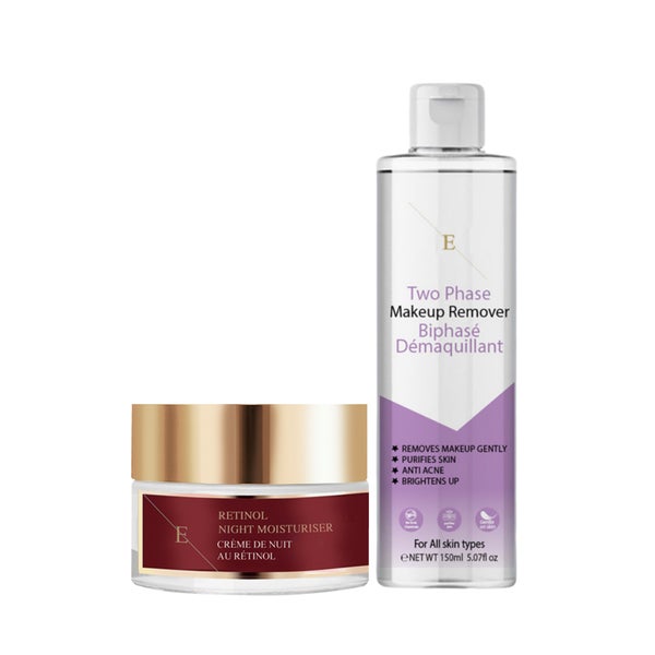 Retinol-Nachtfeuchtigkeitscreme + Zweiphasen-Make-Up-Entferner Set 1 St