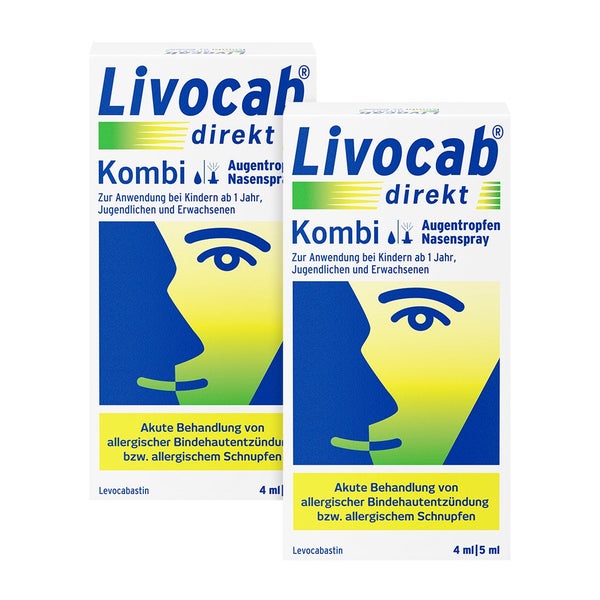 Livocab® direkt Kombi Augentropfen & Nasenspray Doppelpack 2X1 P