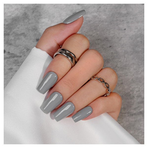 Künstliche Nägel Presson Soft Gel Kurz Lang Eckig Set 24 Gra 1 St