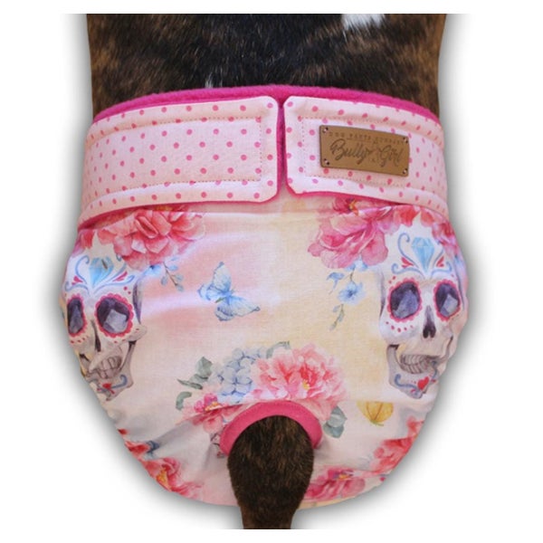 Läufigkeitshose - XL - PINK SKULL 1 St