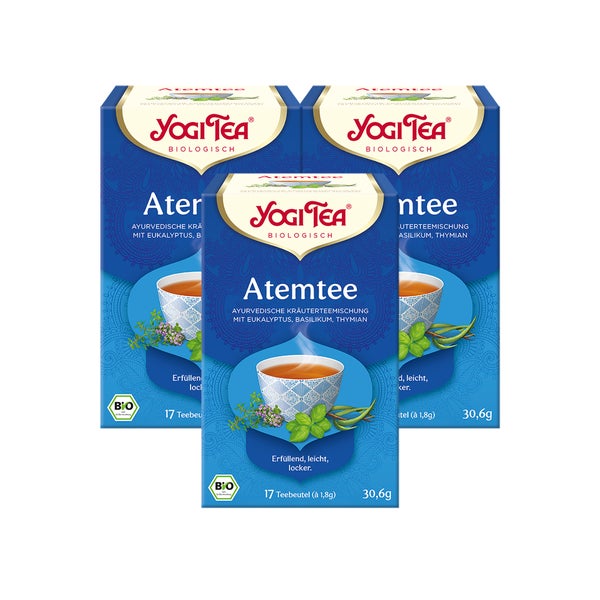 Yogi Tea - Atemtee Bio Kräuterteemischung | 3 x 30,6g 3x17 St