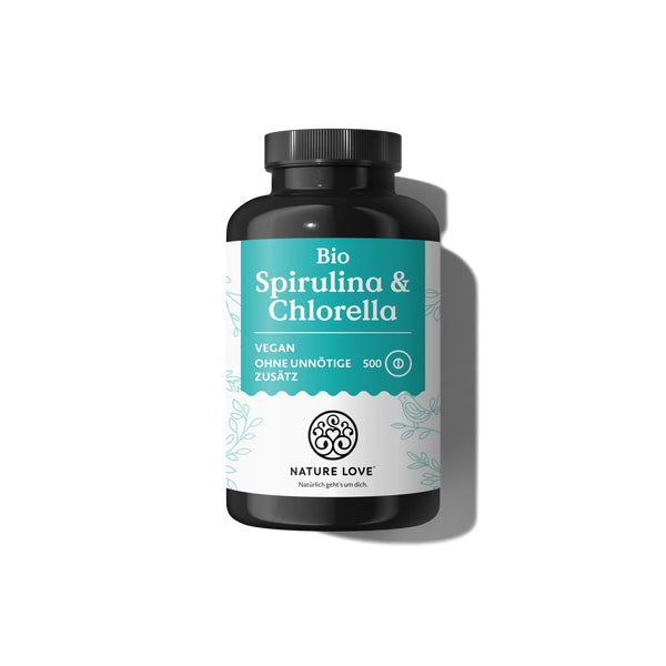 Spirulina/Chlorella Bio 500 Tabletten Nature Love  St