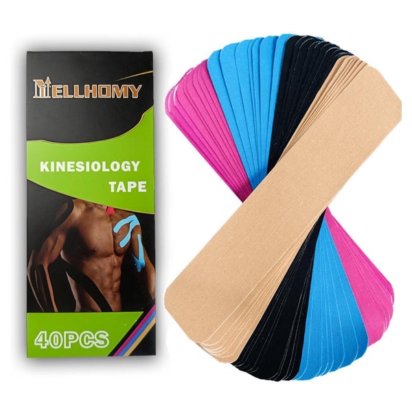 NELLHOMY Kinesiologie Tapes (40 Stück) - Precut Sportband für