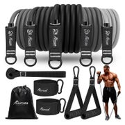 Fitnessbänder Set 150lbs 200lbs 250lbs Resistance Bands 5 St 1 St