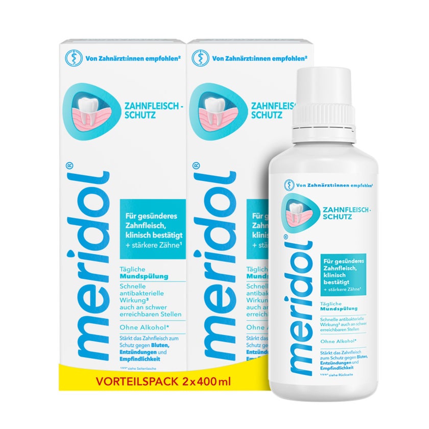 meridol® Zahnfleischschutz Mundsplung Doppelpack 2X400 ml