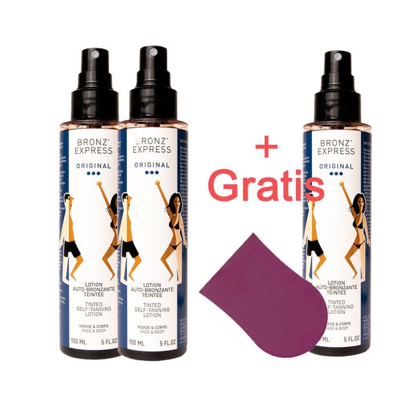 Academie Bronz Express Aktion Set - SUPERSALE !!! 2er Set Bronz Express Lotion kaufen , 1x Bronz Express GRATIS + 1 Applikator klein GRATIS dazu 1 St