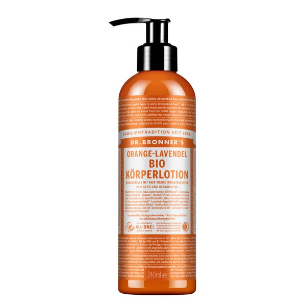 Dr. Bronner's Orange-Lavendel Bio Körperlotion 240 ml