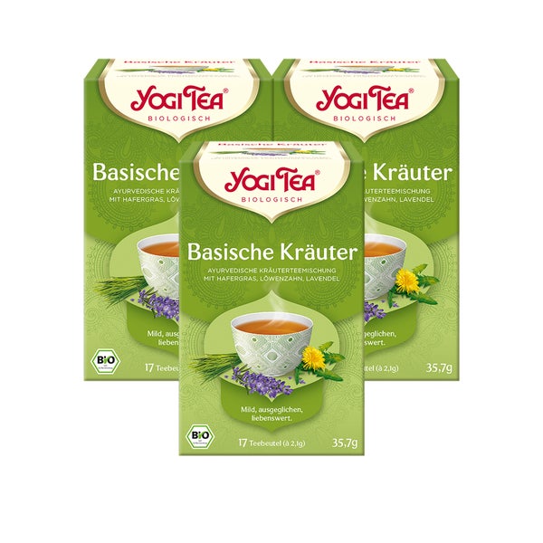 Yogi Tea - Basische Kräuter Bio Kräutertee | 3 x 35,7g 3x17 St