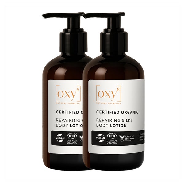 OXY8 NATURKOSMETIK REPAIRING SILKY BODY LOTION 2er-Pack 500 ml
