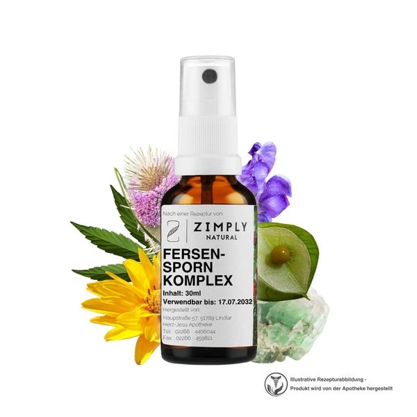 ZIMPLY NATURAL Fersensporn Komplex - Pflanzenbasierte Rezeptur 30 ml