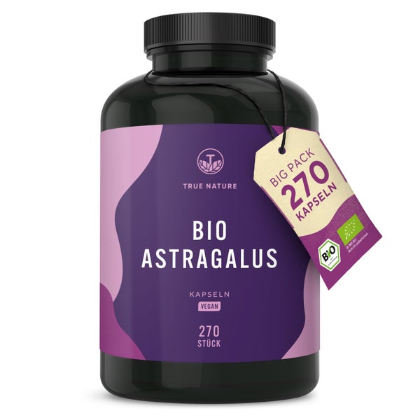 Bio Astragalus Kapseln - Tragantwurzel - Vegan & Made in DE 270 St