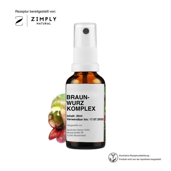 Zimply Natural BRAUNWURZ KOMPLEX  - Pflanzbasierte Rezeptur 30 ml