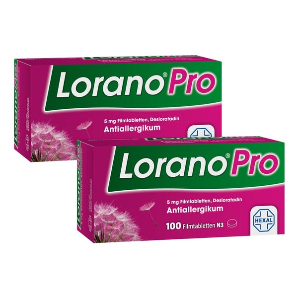 Lorano®Pro Antiallergikum Doppelpack 2X100 St