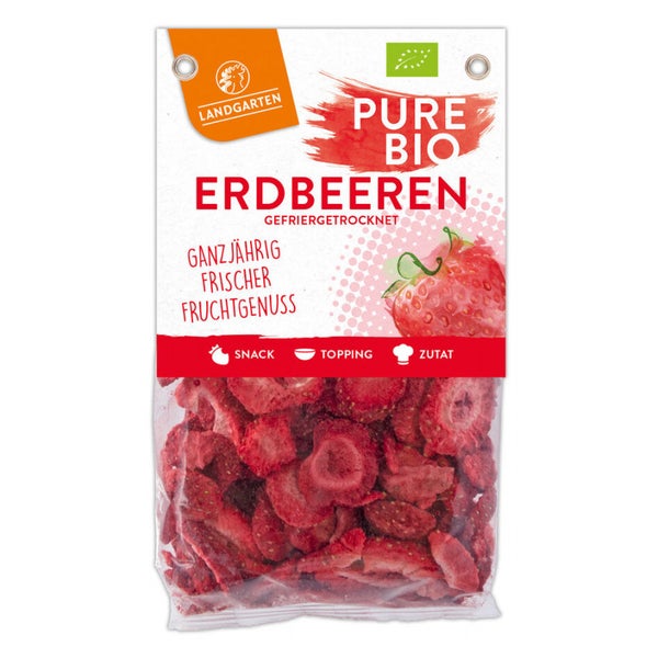 Landgarten - Bio Erdbeeren gefriergetrocknet 20 g