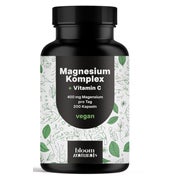 Magnesium Komplex - 200 Kapseln - Bloom Naturals 200 St
