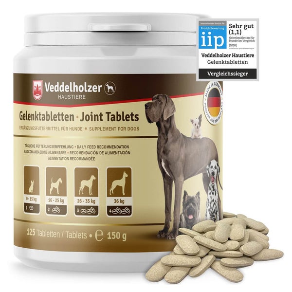 Veddelholzer Hunde Gelenktabletten mit Grünlippmuschel 125 St