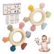 Beißring Spielzeug Baby Silikon BPA frei 0 3 6 12 1 St