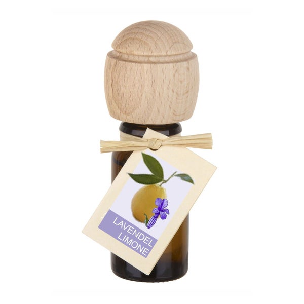 Traumduft Piccolino Lavendel Limone Duftöl – Handgefertigt, ätherische Öle, Buchenholzverschluss 10 ml