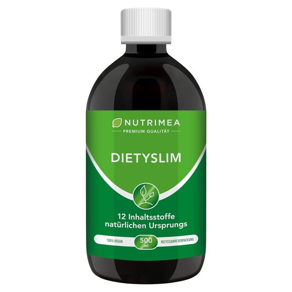 Nutrimea DETOX-Kur DietySlim 100% Vegan | Natürlich Leber & Körper entgiften & Abnehmen 500 ml