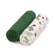 T-TOMI Musselinwindeln Olive meadow 2 St