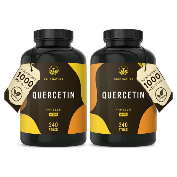 Quercetin Kapseln Vegan – 1000mg hochdosiert pro Tagesdosis 480 St