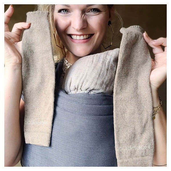 Merino-Babystulpen natur