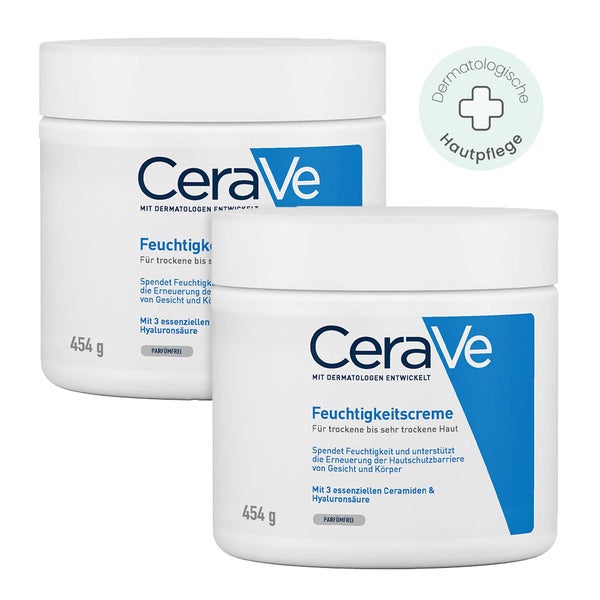 CeraVe Feuchtigkeitscreme + Nachfüllpack 2X454 g
