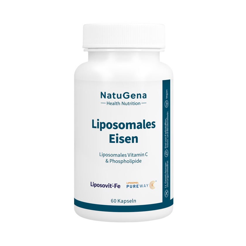 Liposomales Eisen+vitamin C Vegan Kapseln 60 St