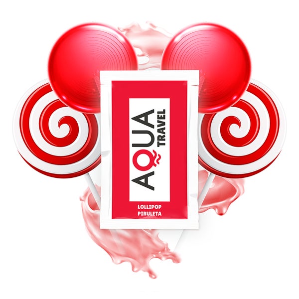 Aqua Travel - Gleitgel auf Wasserbasis mit Lollipop-Geschmack 6 ml