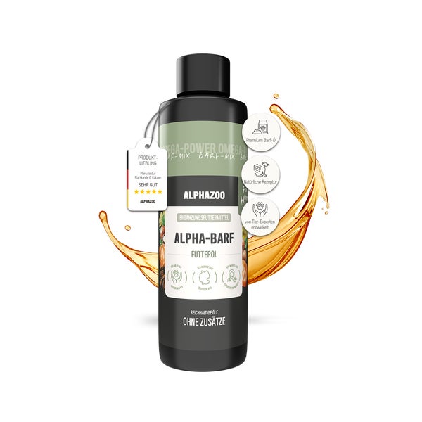 alphazoo Alpha-Barf Futteröl für Hunde 250 ml