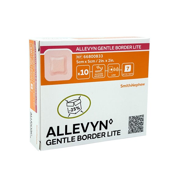 Allevyn Gentle Border Lite 5x5 Cm Schaumverb. 10 St