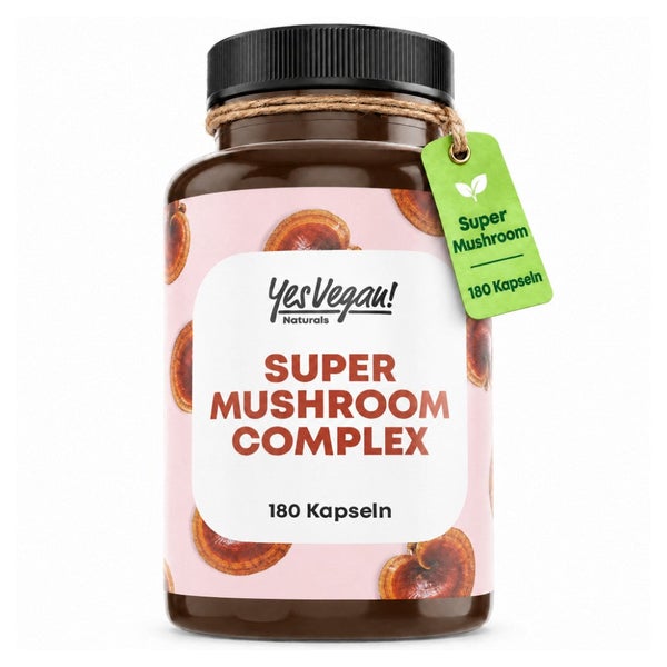 Vitalpilze Komplex Kapseln mit Lions Mane, Reishi, Cordyceps 180 St