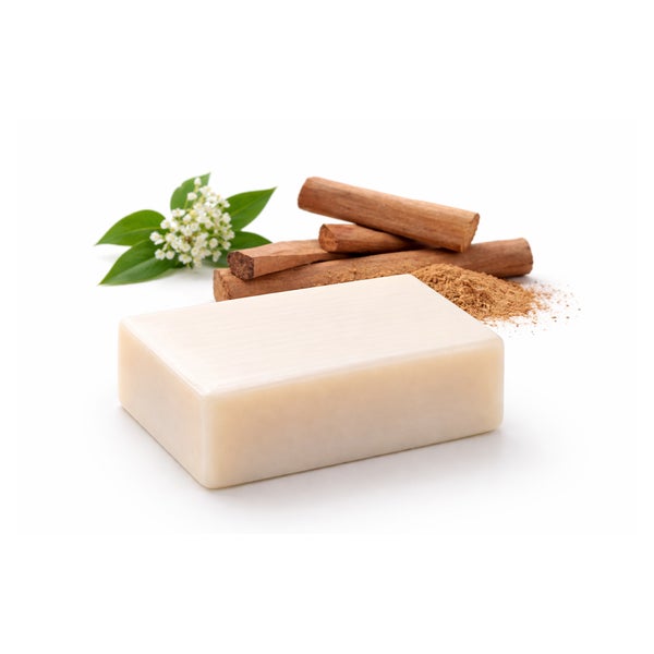 Haslinger Sandelholz Seife fest – Duschbad & Shampoo mit ätherischem Sandelholzöl 100 g