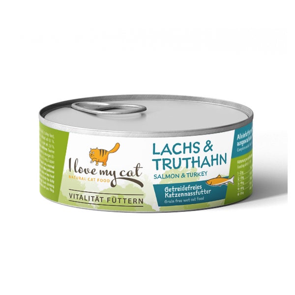 I love my cat Katzenfutter Nass mit Lachs und Truthahn 100 g 100 g